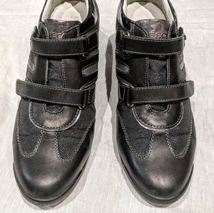 Geox wedge sneakers. Velcro straps